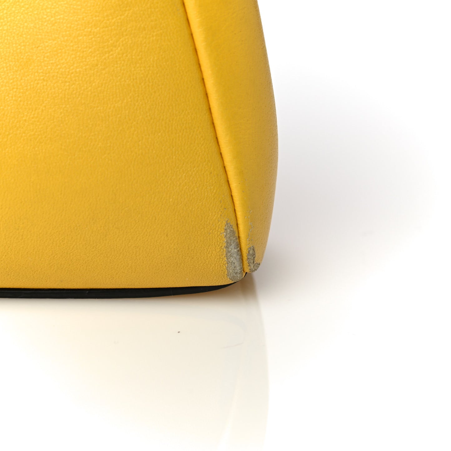Shiny Nappa Micro Peekaboo Iconic Satchel Sunflower