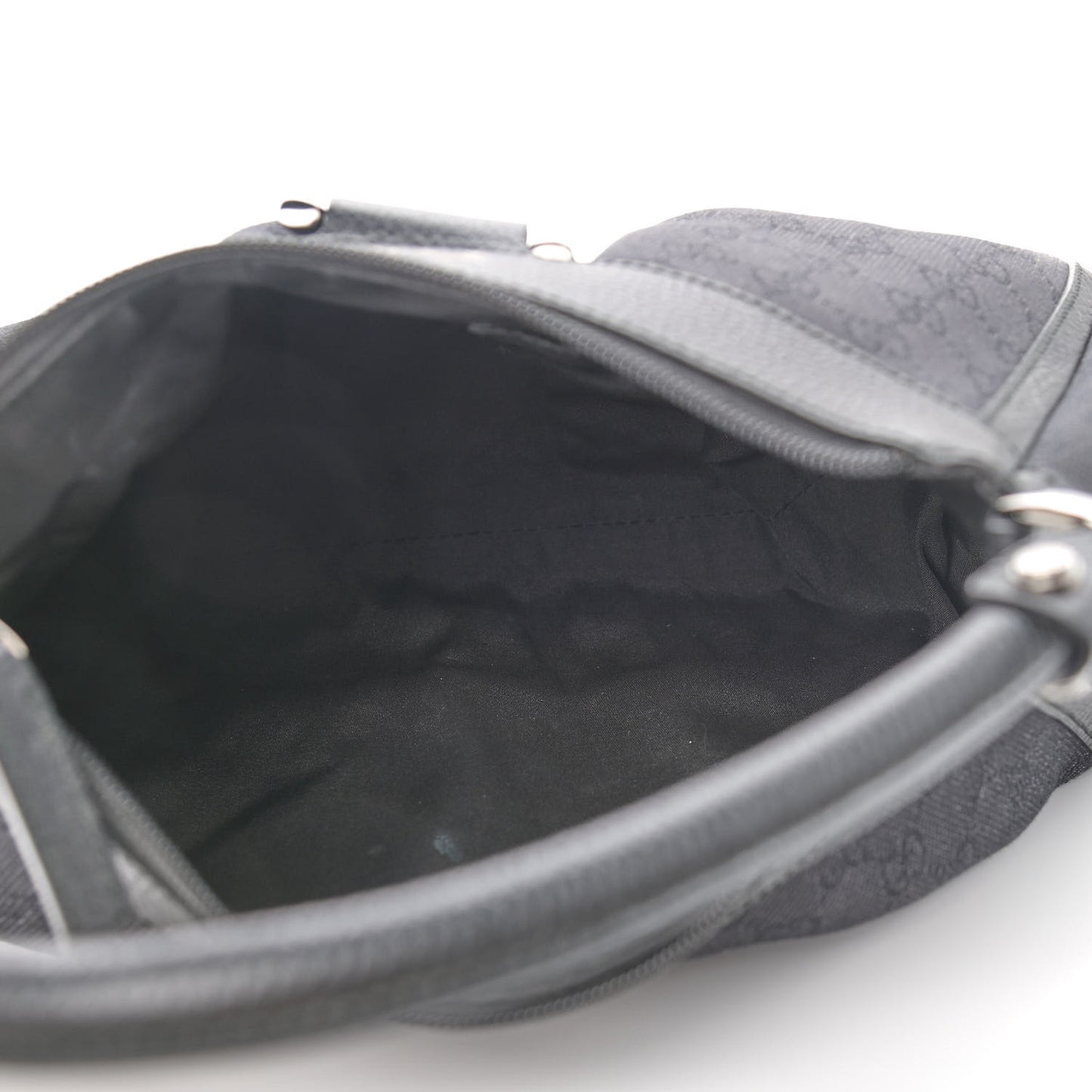 Monogram Medium D Gold Ring Hobo Black