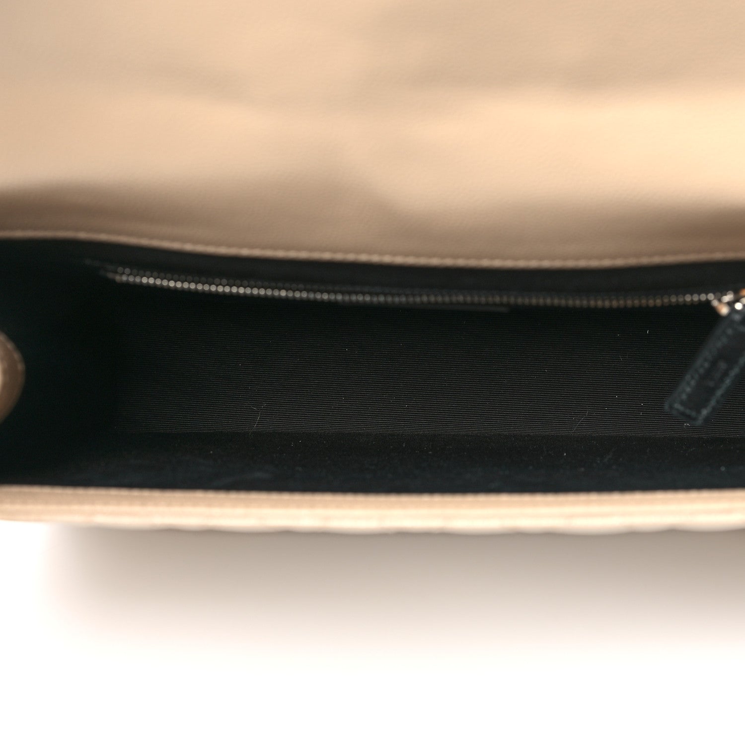 Saint Laurent Grain De Poudre Large Tri-Quilt Monogram Satchel Dark Beige 5 of 11