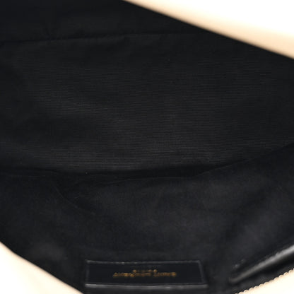 Saint Laurent Lambskin Quilted Small Loulou Puffer Monogram Chain Satchel Crema Soft 5 of 12