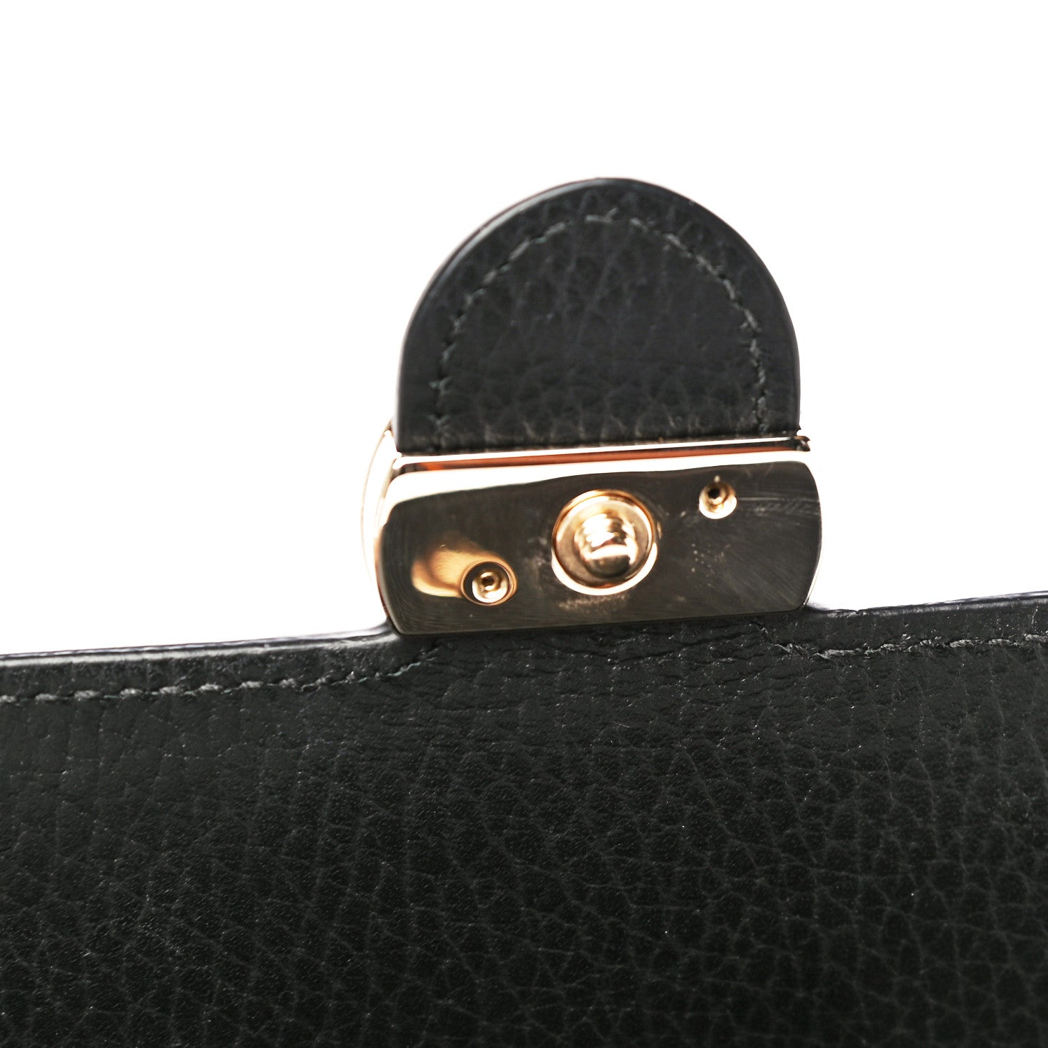 Gucci Dollar Calfskin Interlocking G Chain Wallet Black 12 of 19