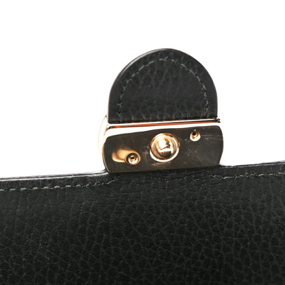 Gucci Dollar Calfskin Interlocking G Chain Wallet Black 12 of 19