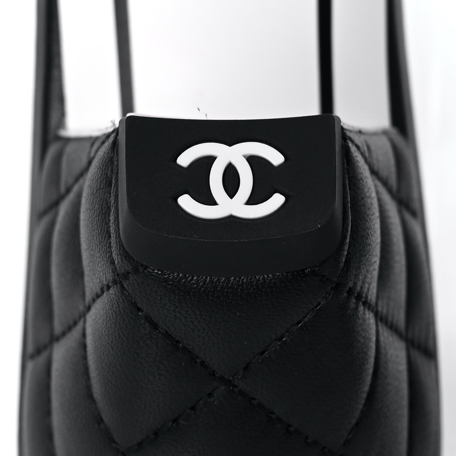 Chanel Lambskin Quilted CC Mules 39.5 Black 7 of 11