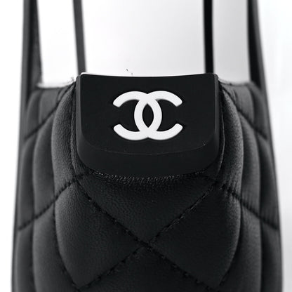 Chanel Lambskin Quilted CC Mules 39.5 Black 7 of 11