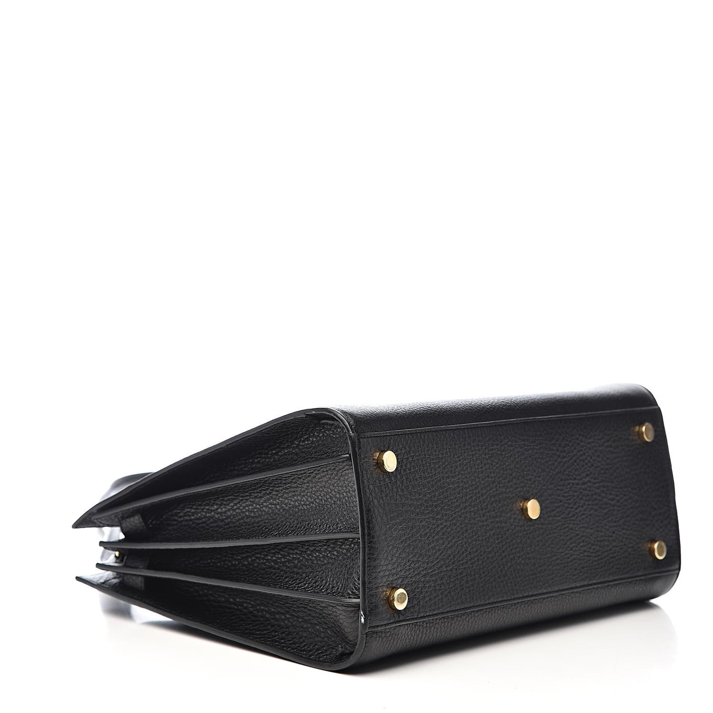 Grained Calfskin Small Sac De Jour Black