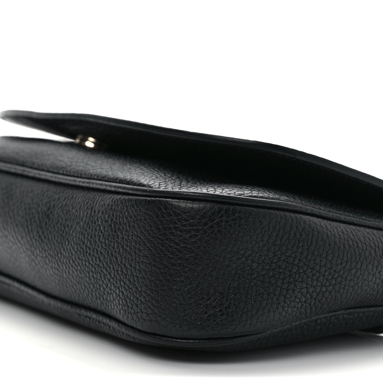 Gucci Pebbled Calfskin Medium Soho Flap Crossbody Black 9 of 11