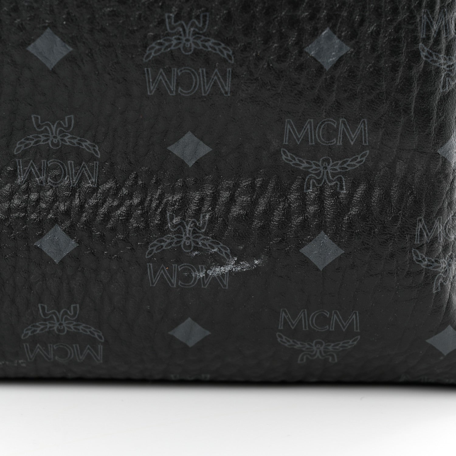 MCM Visetos Large Reversible Shopper Tote Black 17 of 19