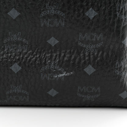 MCM Visetos Large Reversible Shopper Tote Black 17 of 19