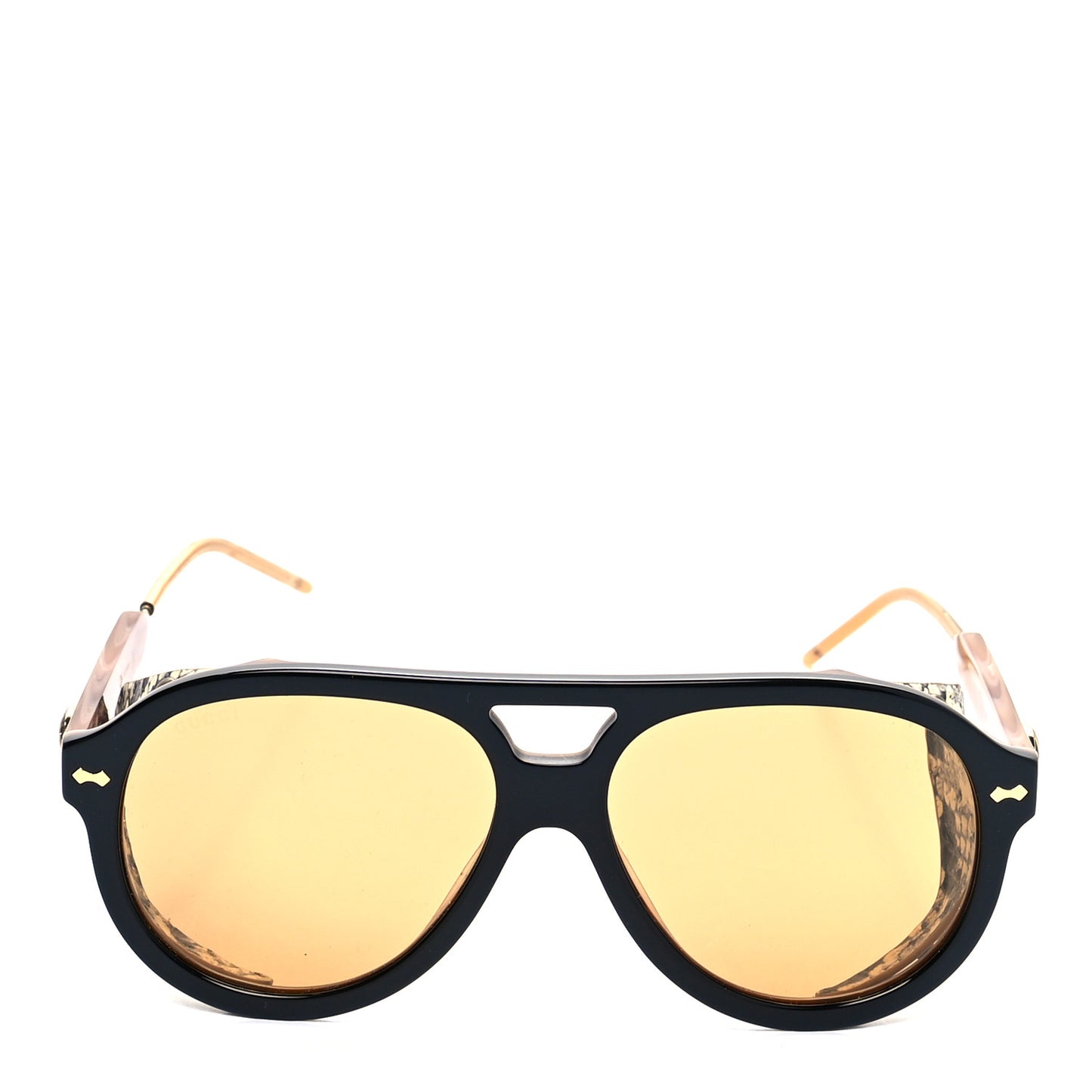 Acetate Snakeskin Sunglasses GG0670S Black