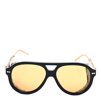 Gucci Acetate Snakeskin Sunglasses GG0670S Black 2 of 7