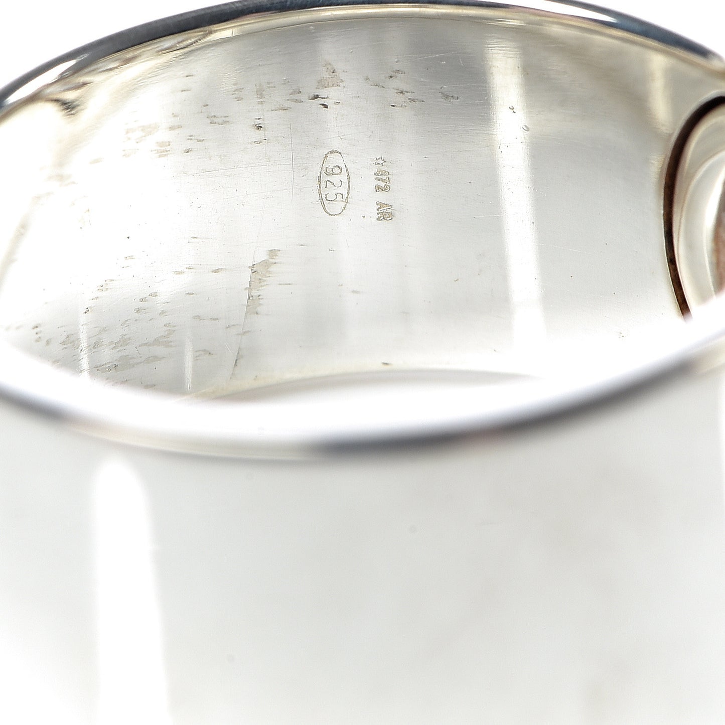Sterling Silver 10mm Interlocking G Band Ring 60 9