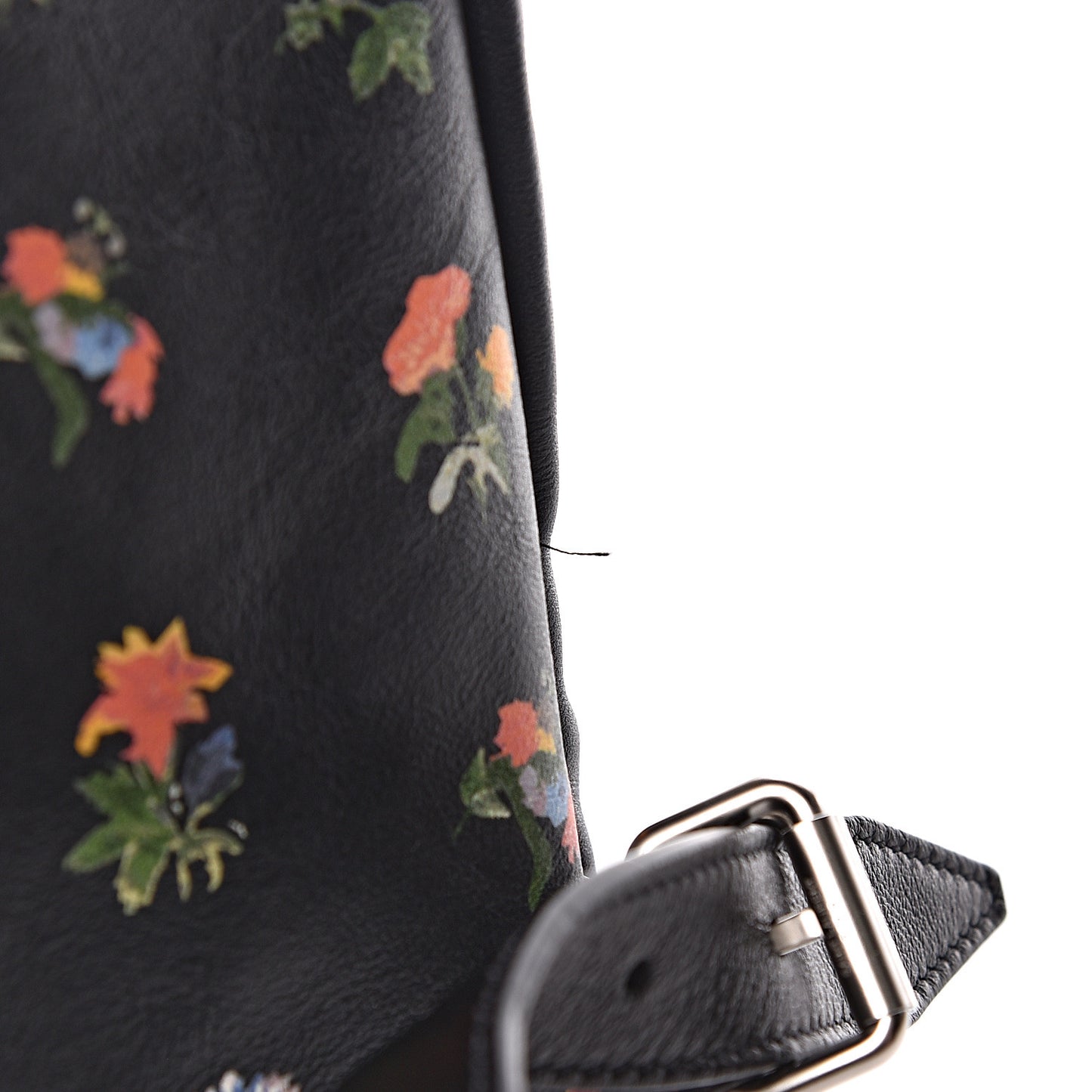 Calfskin Prairie Flower Printed Festival Backpack Multicolor