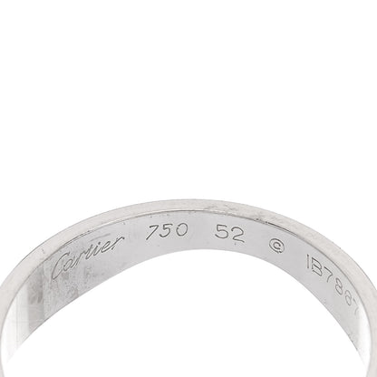 Cartier 18K Pink White Gold Love Me Band Ring Set of 2 52 6 5 of 6