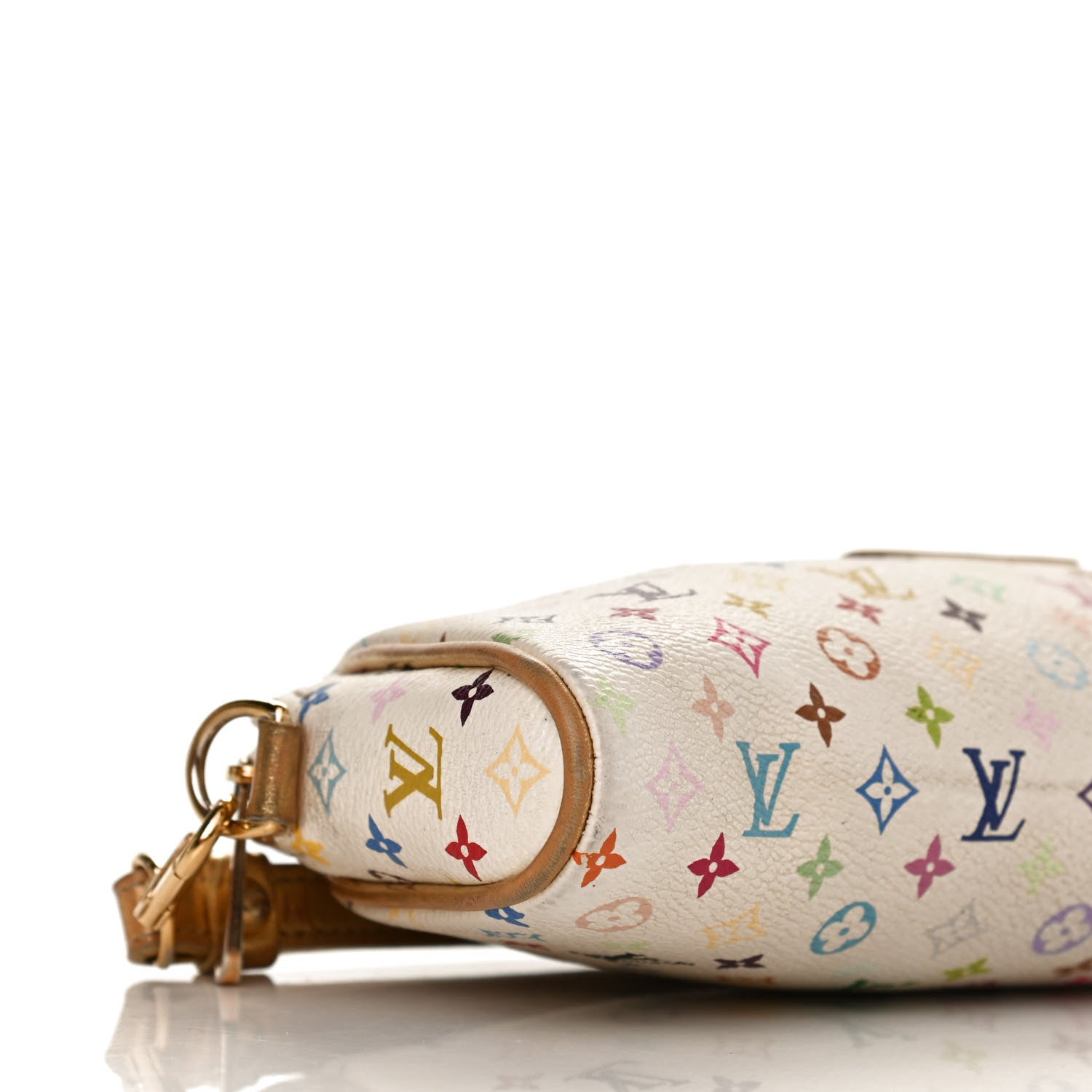 Louis Vuitton Monogram Multicolor Kate Clutch White 8 of 11