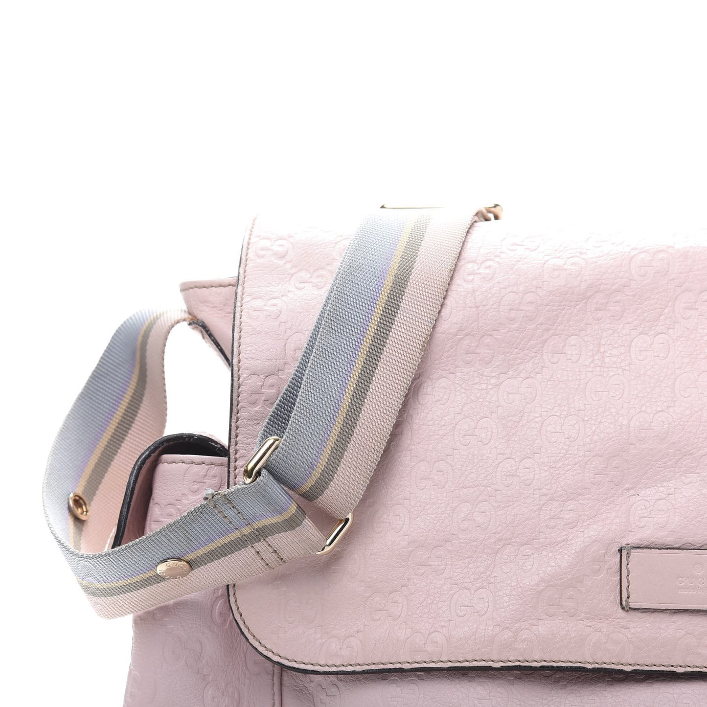 Guccissima Messenger Diaper Bag Pink