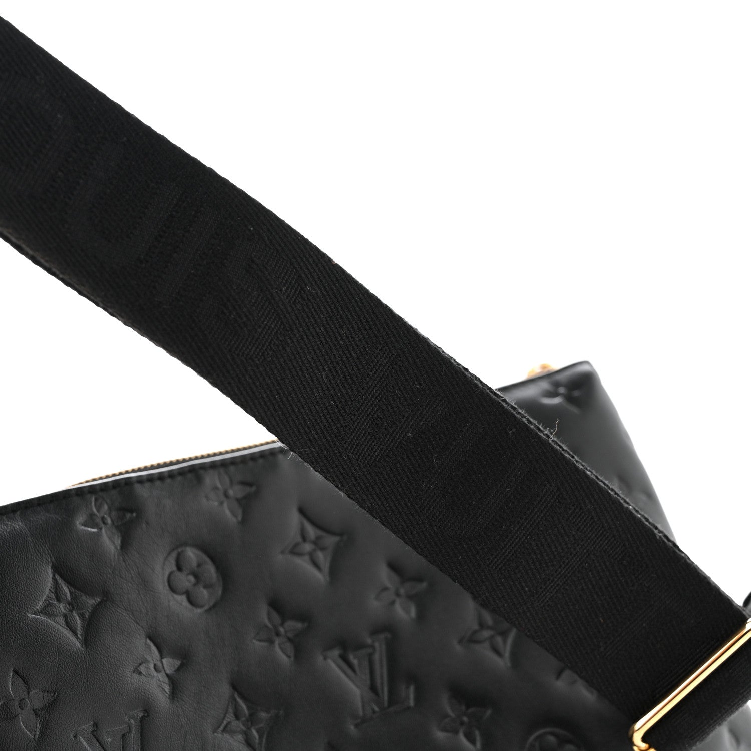 Louis Vuitton Lambskin Embossed Monogram Coussin PM Black 12 of 12