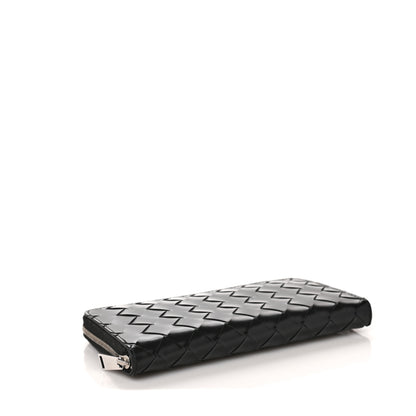Bottega Veneta Nappa Intrecciato Zip Around Wallet Black 4 of 8