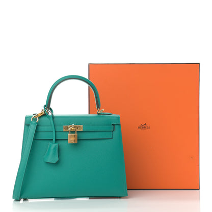 Hermes Epsom Kelly Sellier 25 Vert Verone 11 of 11