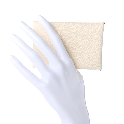 Hermes Epsom Verso Calvi Card Case Nata Sesame 8 of 8