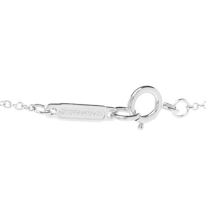 Tiffany 18K White Gold Diamond Mini Bow Pendant Necklace 5 of 6
