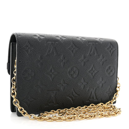 Louis Vuitton Empreinte Vavin Chain Wallet Black 3 of 9