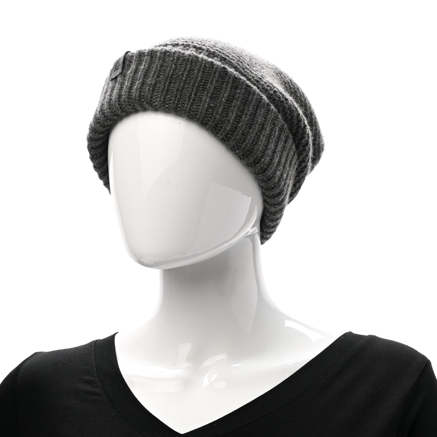 Cashmere Beanie Hat M Gris Chine