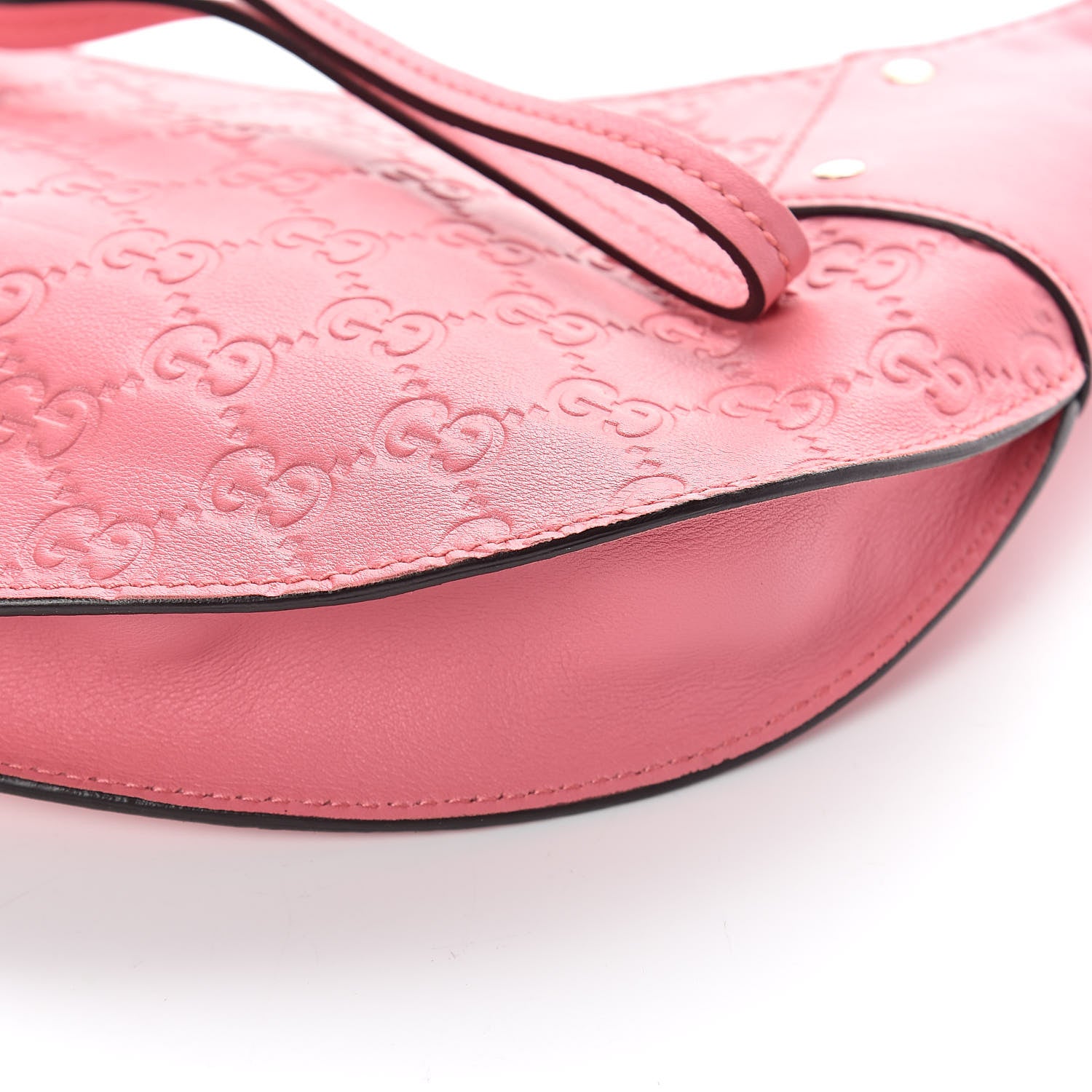 Gucci Guccissima Half Moon Hobo Sushi Pink 9 of 9