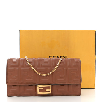 Fendi Nappa Matisse FF Embossed Continental Wallet On Chain Coloniale 11 of 11