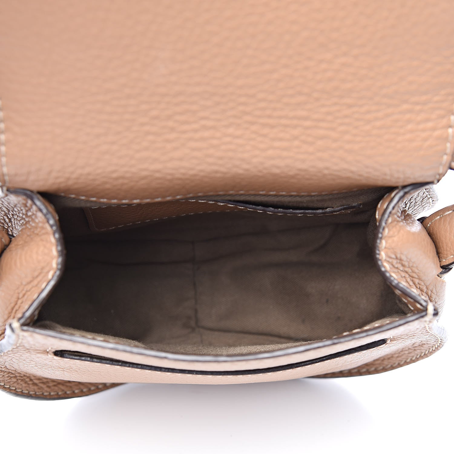 Chloe Calfskin Mini Marcie Round Crossbody Bag Nut 5 of 13