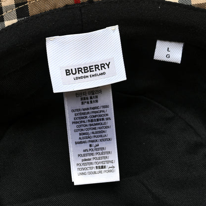 Burberry Technical Cotton Vintage Check Bucket Hat L Archive Beige 8 of 8