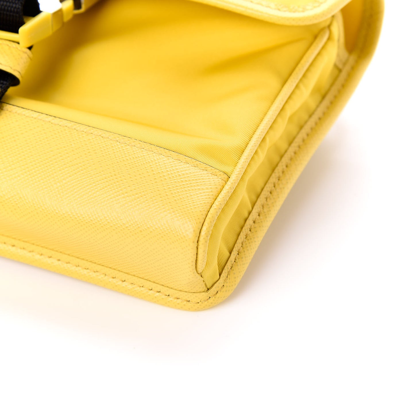 Re-Nylon Saffiano Smartphone Case Crossbody Giallo