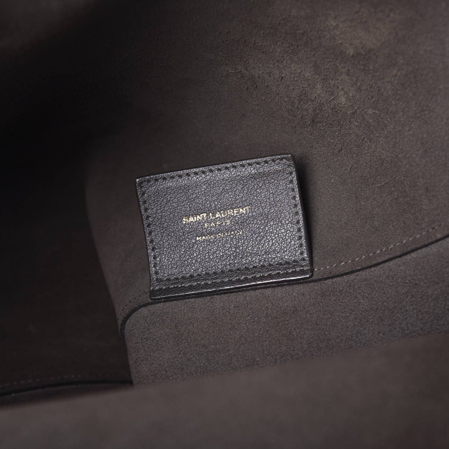 Saint Laurent Calfskin Large Shopping Tote Black Earth 6 of 10