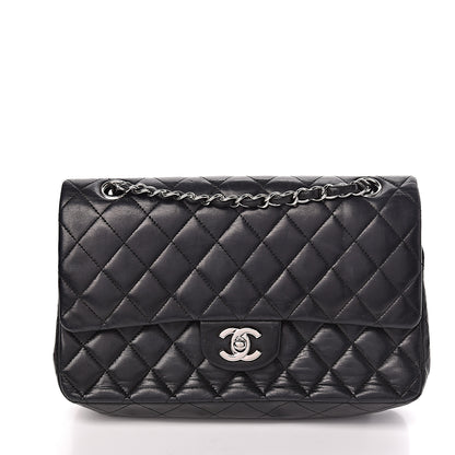 Chanel Lambskin Quilted Medium Double Flap Black 1 of 10