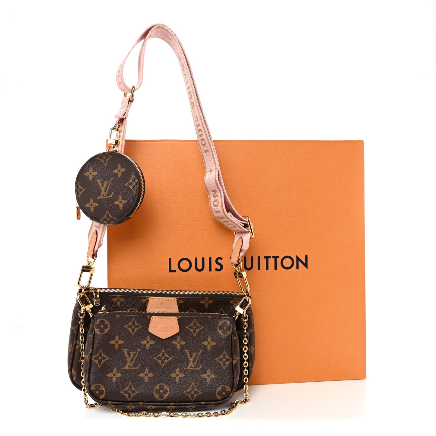 Monogram Multi Pochette Accessories Rose Clair