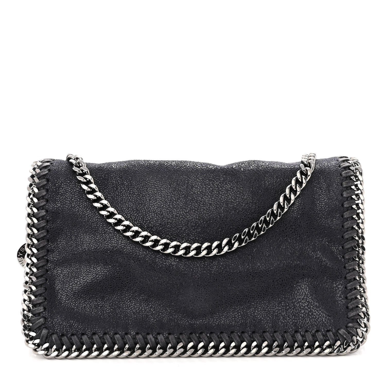 Stella McCartney Shaggy Deer Falabella Crossbody Bag Navy 1 of 8