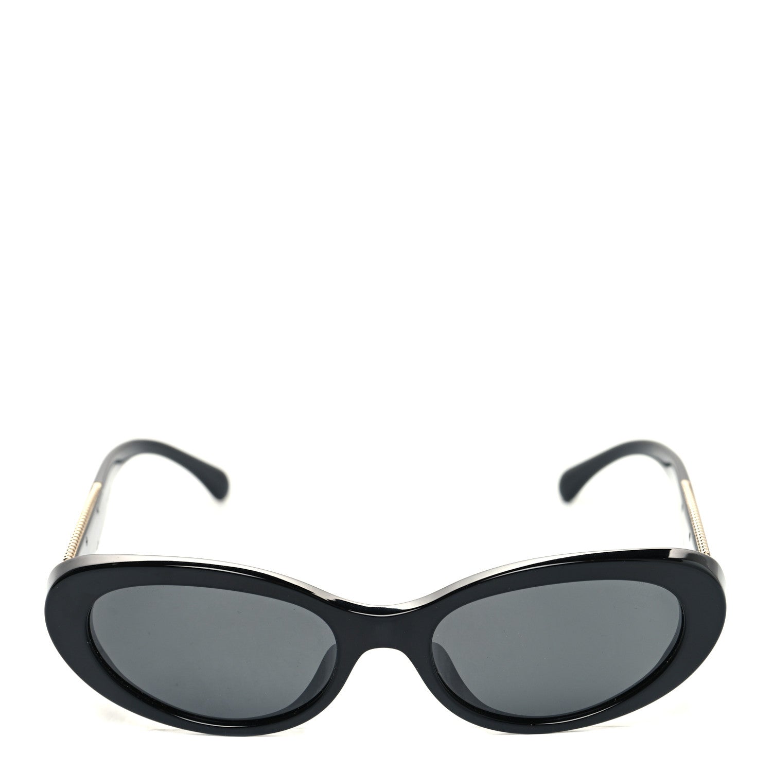 Chanel Acetate Oval Sunglasses 5515-A Black 2 of 8