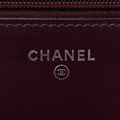 Chanel Patent Quilted Wallet On Chain WOC Purple 6 of 12