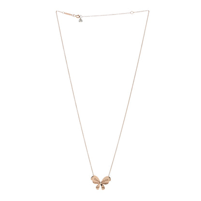Tiffany 18K Rose Gold Sterling Silver Return to Tiffany Love Bugs Butterfly Pendant Necklace 2 of 4