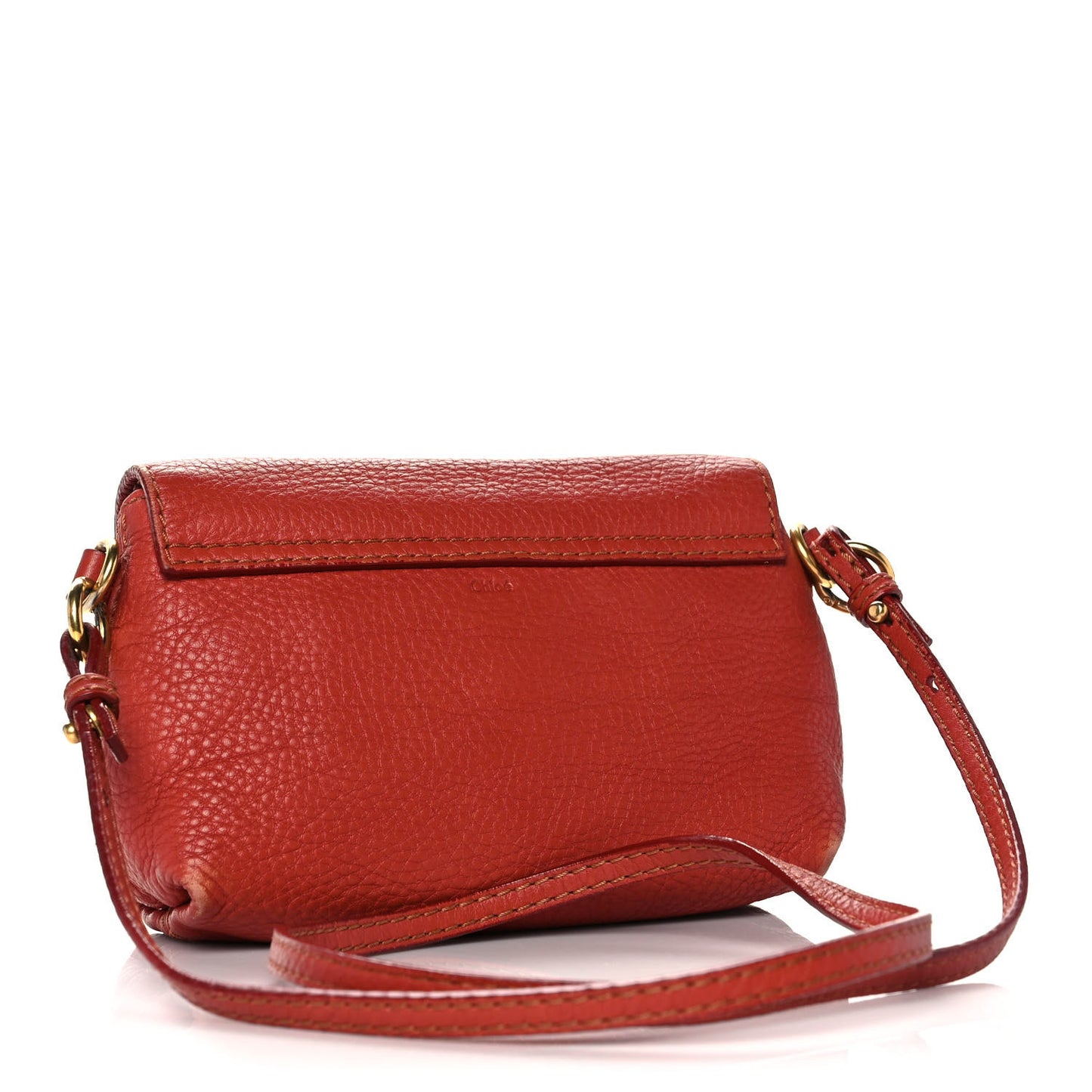 Calfskin Marcie Pochette Crossbody Bag Terracotta