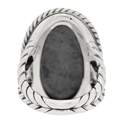 David Yurman Sterling Silver Diamond Midnight Melange Cable Ring 54 7 3 of 4