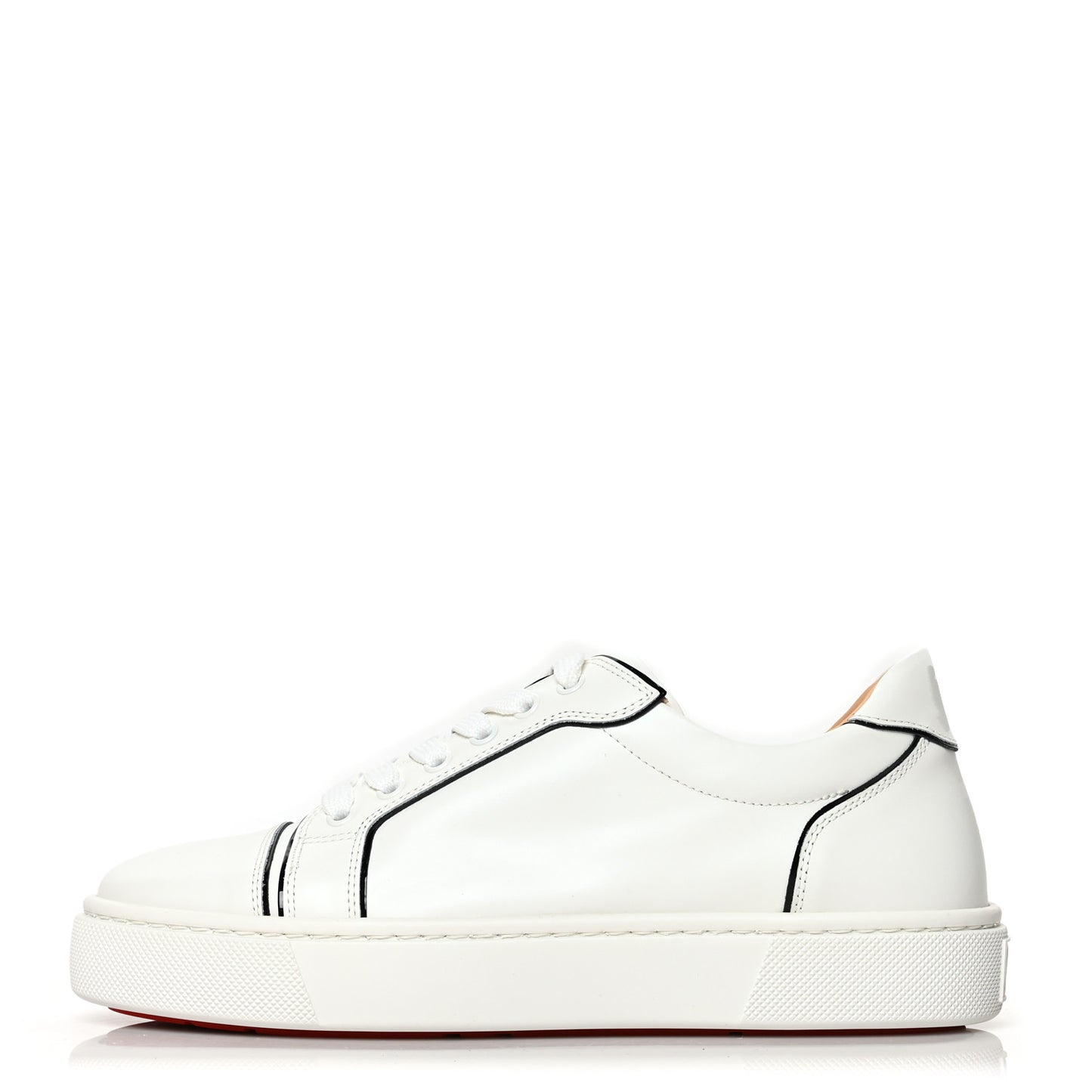 Calfskin Patent Vieirissima Flat Sneakers 40 White Black