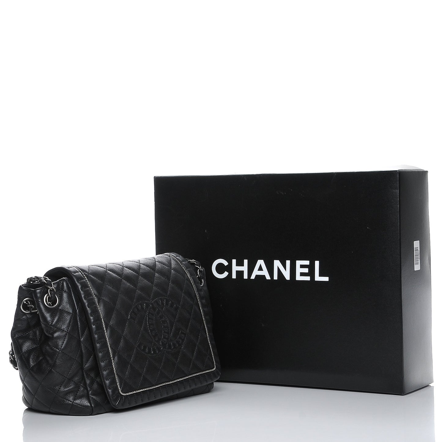 Calfskin Quilted Istanbul Accordion Flap Black