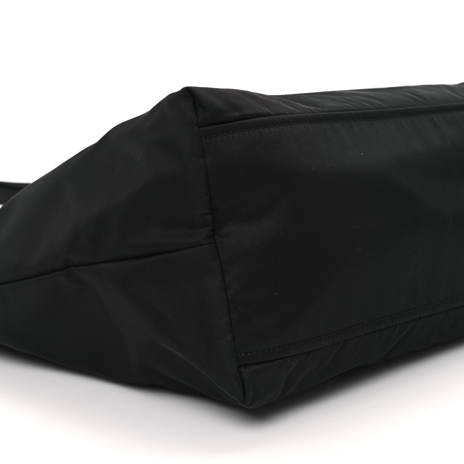 Prada Tessuto Nylon Saffiano Shopping Tote Black 9 of 10