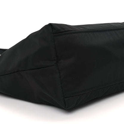 Prada Tessuto Nylon Saffiano Shopping Tote Black 9 of 10