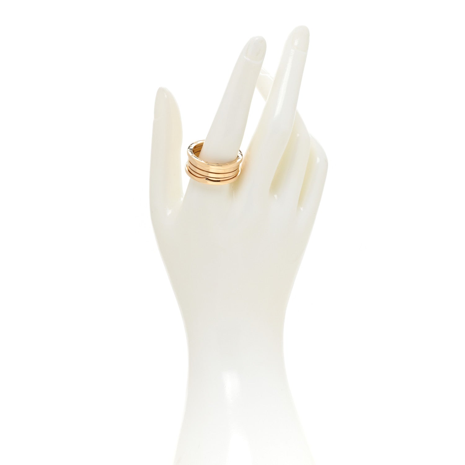Bulgari 18K Yellow Gold B.Zero1 Three-Band Ring 67 11.75 2 of 7