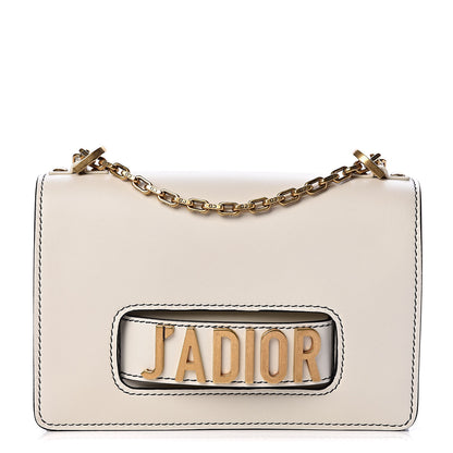 Christian Dior Calfskin J'Adior Chain Flap Bag Off White 1 of 9