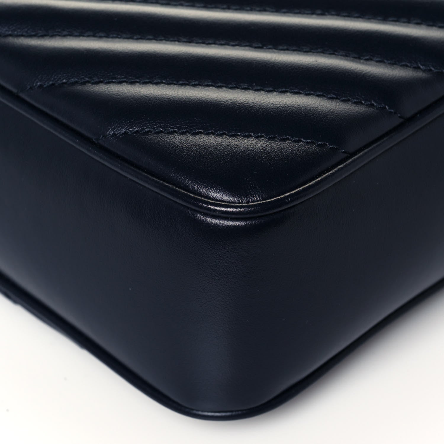 Saint Laurent Calfskin Matelasse Monogram Lou Camera Bag Navy 5 of 14