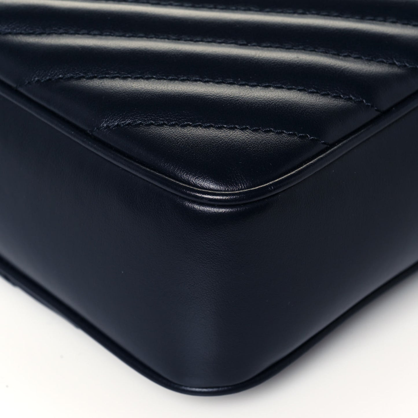 Calfskin Matelasse Monogram Lou Camera Bag Navy