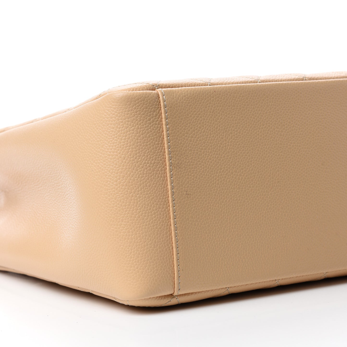 Caviar Quilted Grand Shopping Tote GST Beige