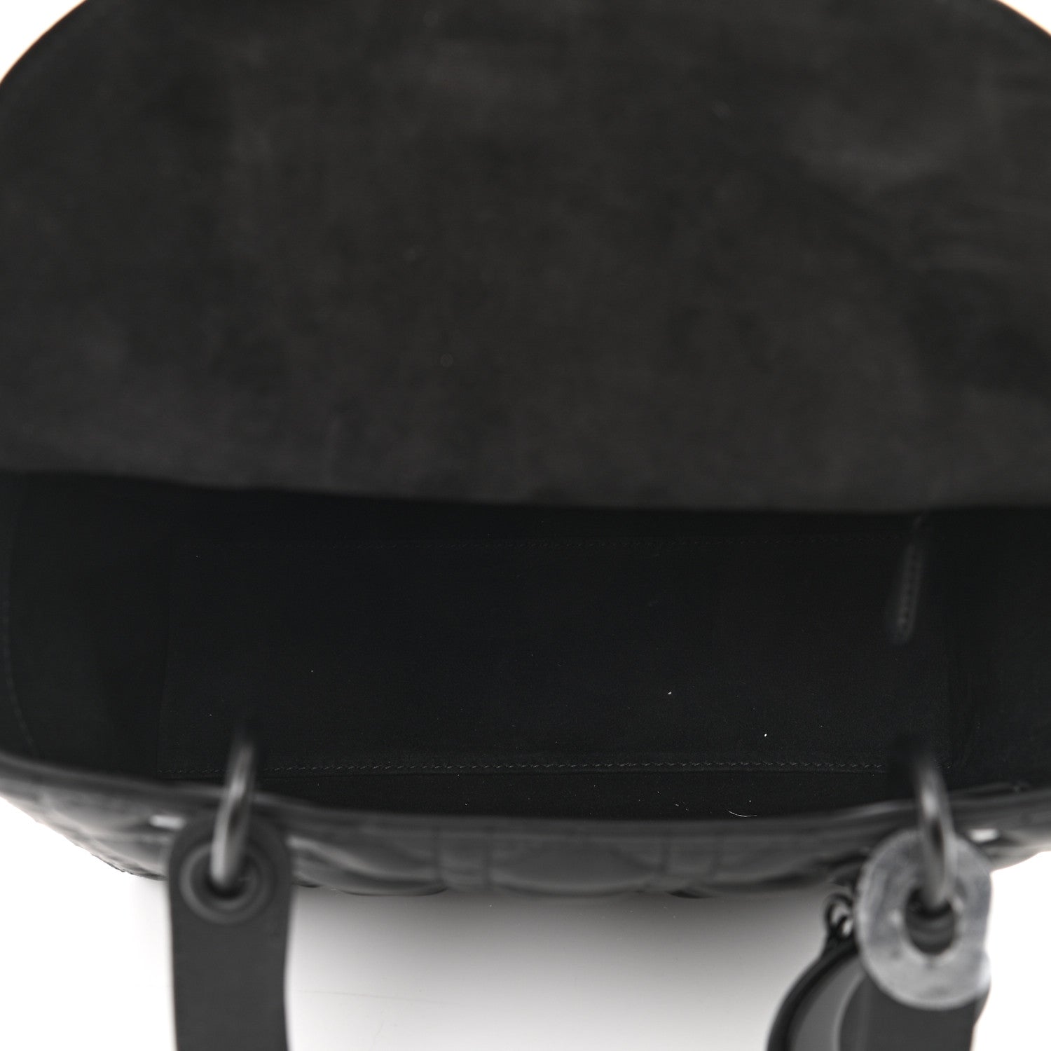 Christian Dior Ultra Matte Calfskin Cannage Medium Lady Dior Black 5 of 11